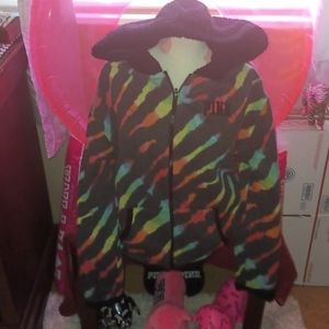 PINK reversible hoodie